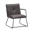 Armchair Bilbao FavoFurn Anthracite LxBxH 66x64x37 Eco Leather Nnb