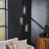 Pendant Light Murphy HomeHaven Anthracite LxBxH 81x63x24 Glass Nnb