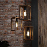 Pendant Light Nestor HomeHaven Brown LxBxH 57x35x28 Mango wood Nnb