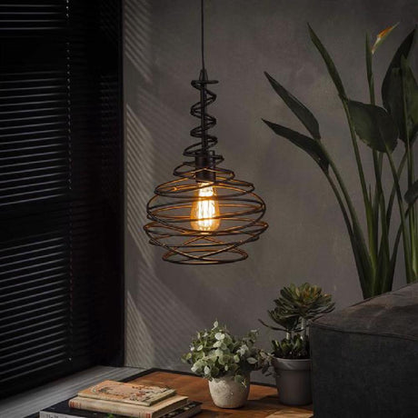 Pendant Light Norris HomeHaven Black LxBxH 47x28x28 Metal Nnb