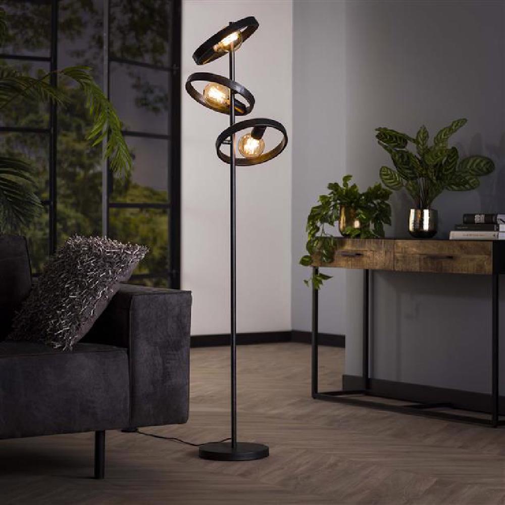 Floor lamp Kimball HomeHaven Black LxBxH 57x38x26 Metal Nnb