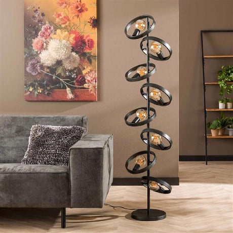 Floor lamp Kimball HomeHaven Black LxBxH 153x44x18 Metal Nnb